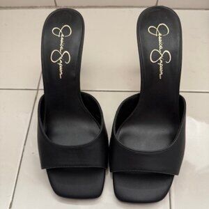 New with try on Jessica Simpon black Heels sz 9